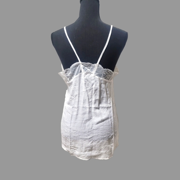 White Camisole with Crochet Detail Size S - Picture 2 of 3